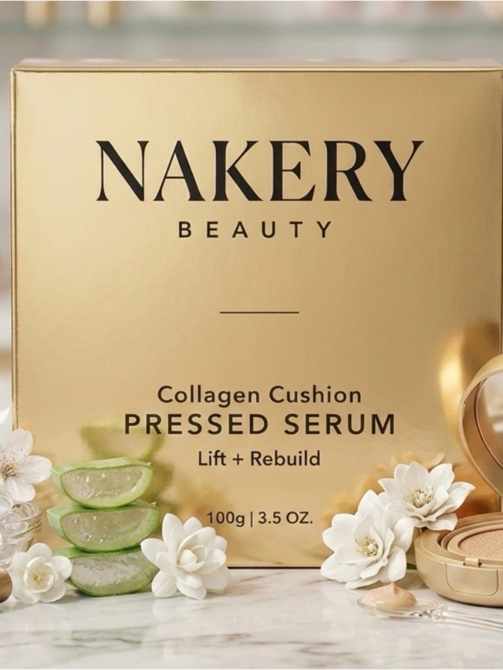 Gold Collagen Cushion Pressed Serum - Lift & Rebuild 3.5oz